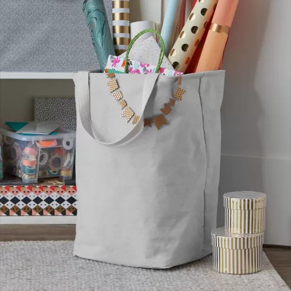 Amazon Basics Fabric Storage Bin  Tall Round Charcoal GreyLight Grey Tall Cube