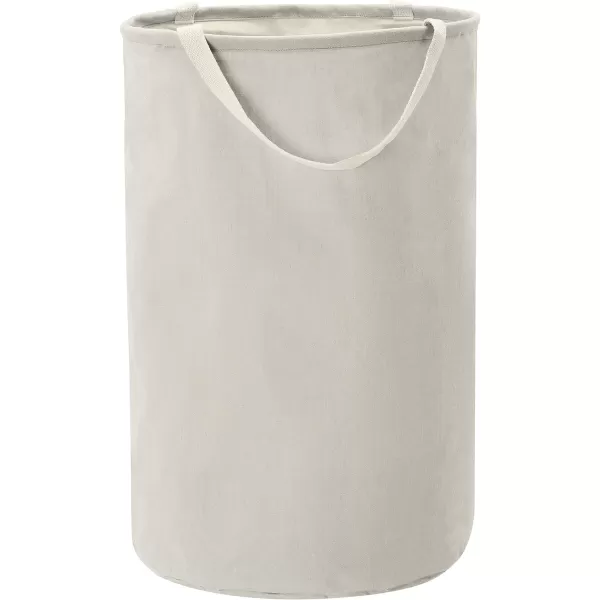 Amazon Basics Fabric Storage Bin  Tall Round Charcoal GreyLight Grey Tall Round