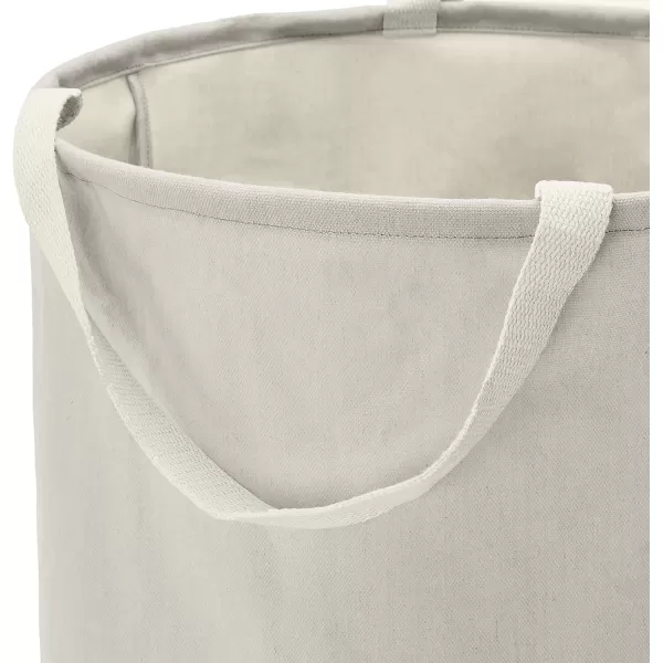 Amazon Basics Fabric Storage Bin  Tall Round Charcoal GreyLight Grey Tall Round