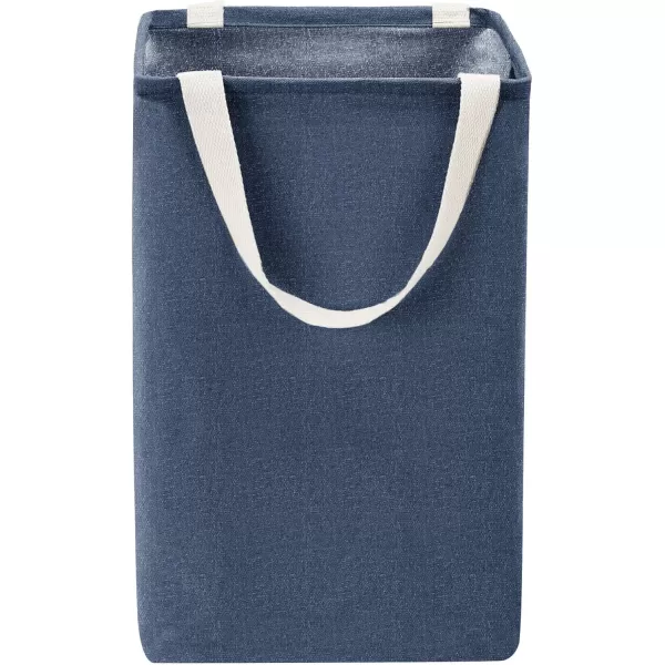 Amazon Basics Fabric Storage Bin  Tall Round Charcoal GreyNavy Blue Tall Cube