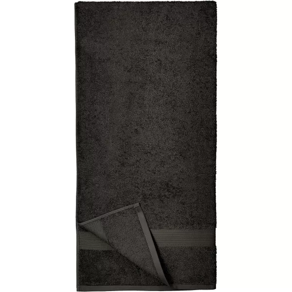 Amazon Basics FadeResistant Cotton Washcloth 12Pack White 12 L x 12 WBath Sheet Pack of 2 Black