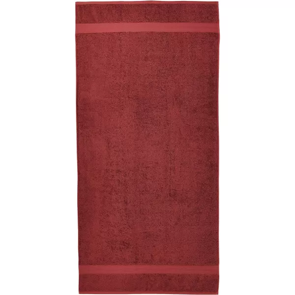 Amazon Basics FadeResistant Cotton Washcloth 12Pack White 12 L x 12 WBath Sheet Pack of 2 Crimson