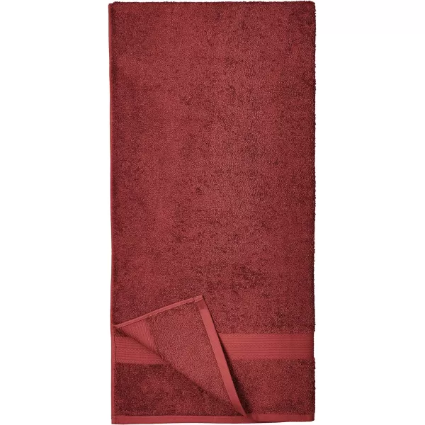 Amazon Basics FadeResistant Cotton Washcloth 12Pack White 12 L x 12 WBath Sheet Pack of 2 Crimson