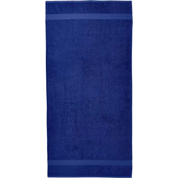Amazon Basics FadeResistant Cotton Washcloth 12Pack White 12 L x 12 WBath Sheet Pack of 2 Navy Blue