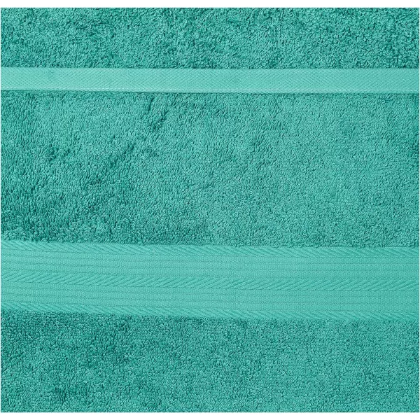 Amazon Basics FadeResistant Cotton Washcloth 12Pack White 12 L x 12 WBath Sheet Pack of 2 Teal