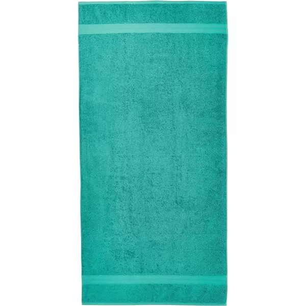 Amazon Basics FadeResistant Cotton Washcloth 12Pack White 12 L x 12 WBath Sheet Pack of 2 Teal