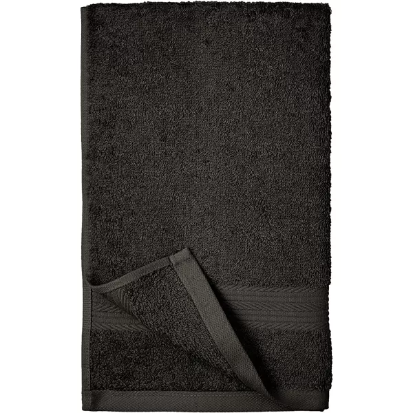Amazon Basics FadeResistant Cotton Washcloth 12Pack White 12 L x 12 WHand Towel Pack of 6 Black