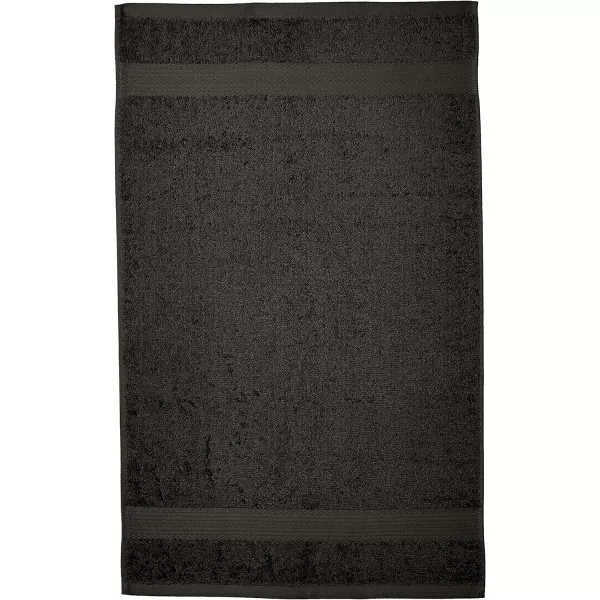 Amazon Basics FadeResistant Cotton Washcloth 12Pack White 12 L x 12 WHand Towel Pack of 6 Black