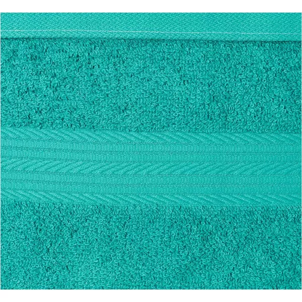 Amazon Basics FadeResistant Cotton Washcloth 12Pack White 12 L x 12 WWashcloth Pack of 12 Teal