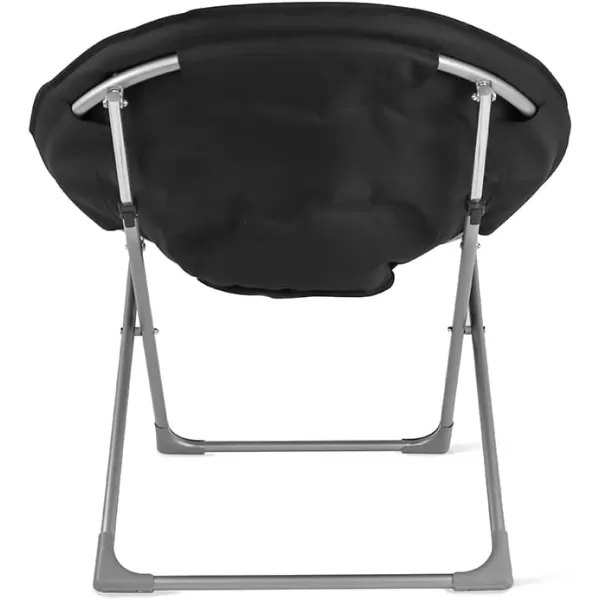 Amazon Basics Faux Fur Saucer Shaped Chair with Metal Frame Black 323D x 272W x 323HBlack