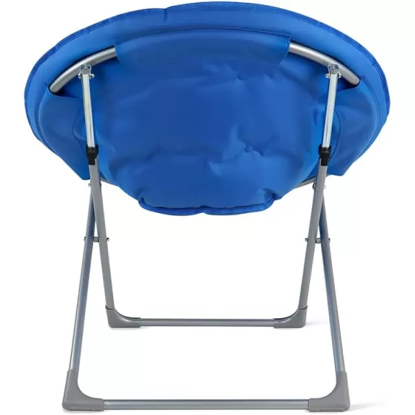 Amazon Basics Faux Fur Saucer Shaped Chair with Metal Frame Black 323D x 272W x 323HBlue