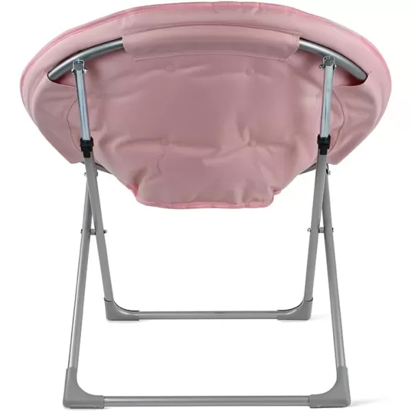 Amazon Basics Faux Fur Saucer Shaped Chair with Metal Frame Black 323D x 272W x 323HPink