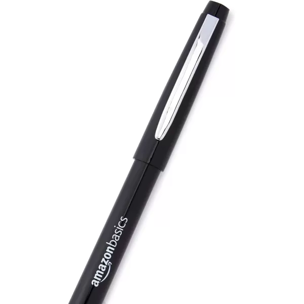 Amazon Basics Felt Tip Marker Pens 12Pack Assorted ColorsBlack 12 Pack