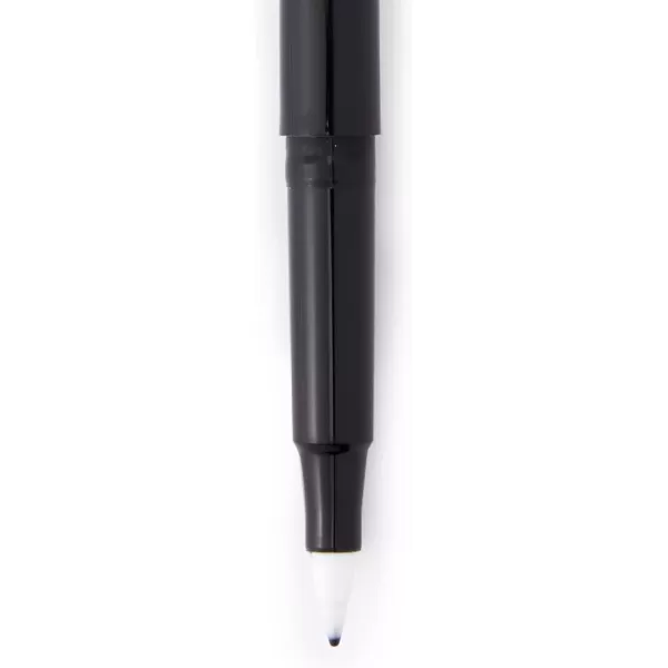 Amazon Basics Felt Tip Marker Pens 12Pack Assorted ColorsBlack 12 Pack