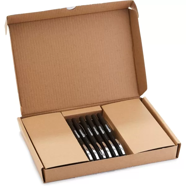 Amazon Basics Felt Tip Marker Pens 12Pack Assorted ColorsBlack 12 Pack