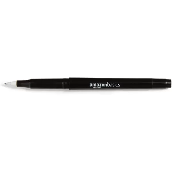 Amazon Basics Felt Tip Marker Pens 12Pack Assorted ColorsBlack 24 Pack