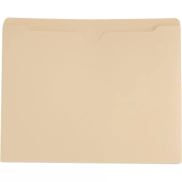 Amazon Basics File Folders Jacket Reinforced StraightCut Tab FlatNo Expansion Letter Size Manila 100Pack  AMZ600FlatNo Expansion 100Pack