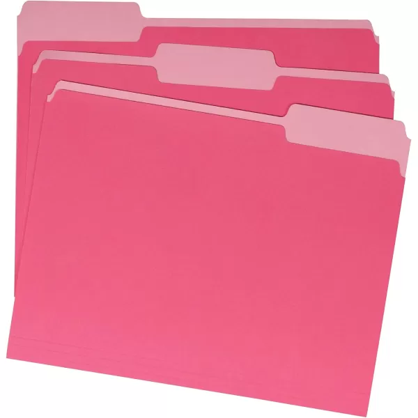 Amazon Basics File Folders Letter Size 13 Cut Tab Blue 36PackPink