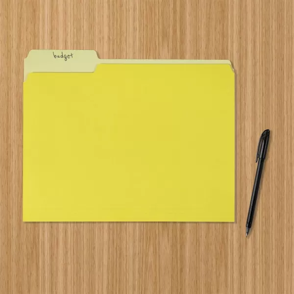 Amazon Basics File Folders Letter Size 13 Cut Tab Blue 36PackYellow