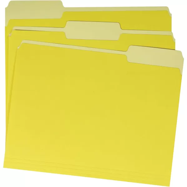 Amazon Basics File Folders Letter Size 13 Cut Tab Blue 36PackYellow