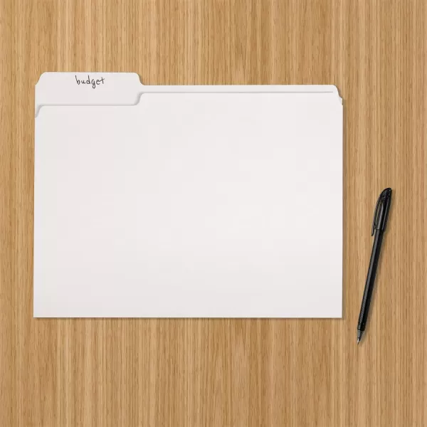 Amazon Basics File Folders Letter Size 13 Cut Tab Gray 36PackWhite