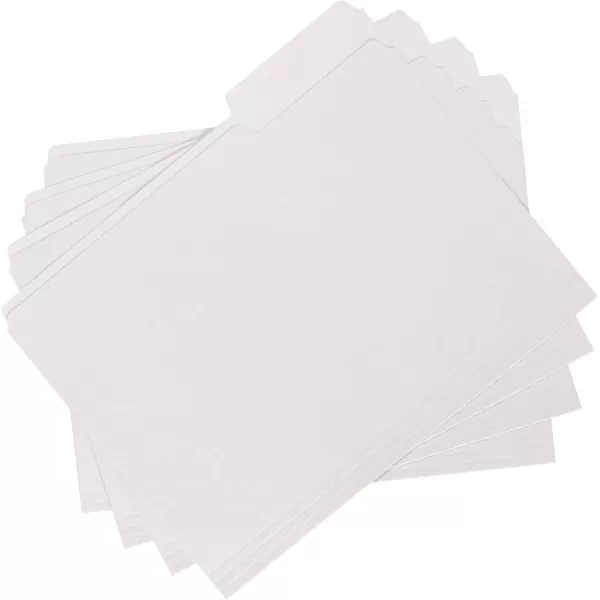Amazon Basics File Folders Letter Size 13 Cut Tab Gray 36PackWhite