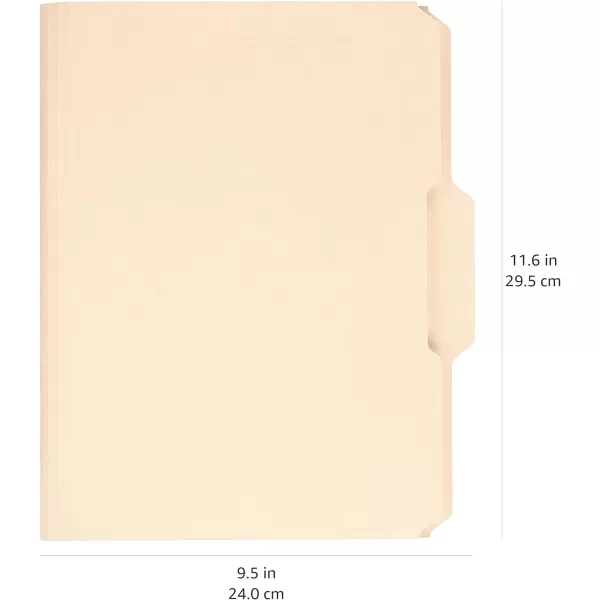 Amazon Basics File Folders Letter Size Heavyweight 13Cut Tab Assorted Colors 50PackManila Legal size