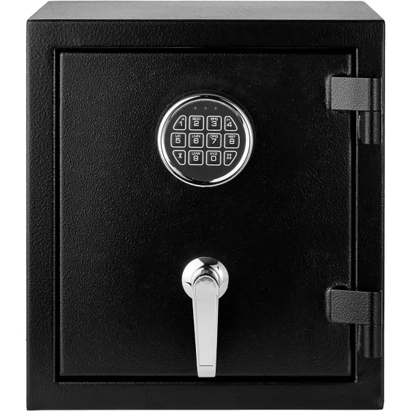Amazon Basics Fire Resistant Security Safe with Programmable Electronic Keypad 21 Cubic Feet Black 1693W x 1378 Dx 2598H083 Cubic Feet