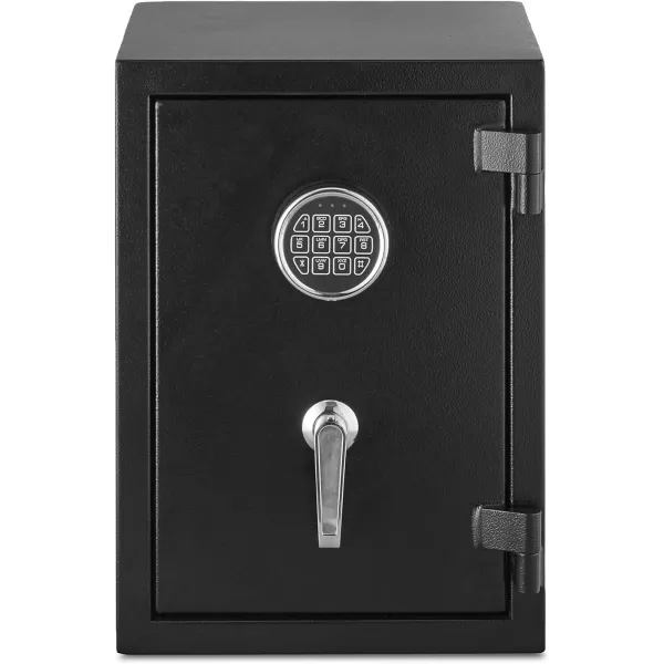 Amazon Basics Fire Resistant Security Safe with Programmable Electronic Keypad 21 Cubic Feet Black 1693W x 1378 Dx 2598H124 Cubic Feet