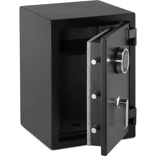 Amazon Basics Fire Resistant Security Safe with Programmable Electronic Keypad 21 Cubic Feet Black 1693W x 1378 Dx 2598H124 Cubic Feet