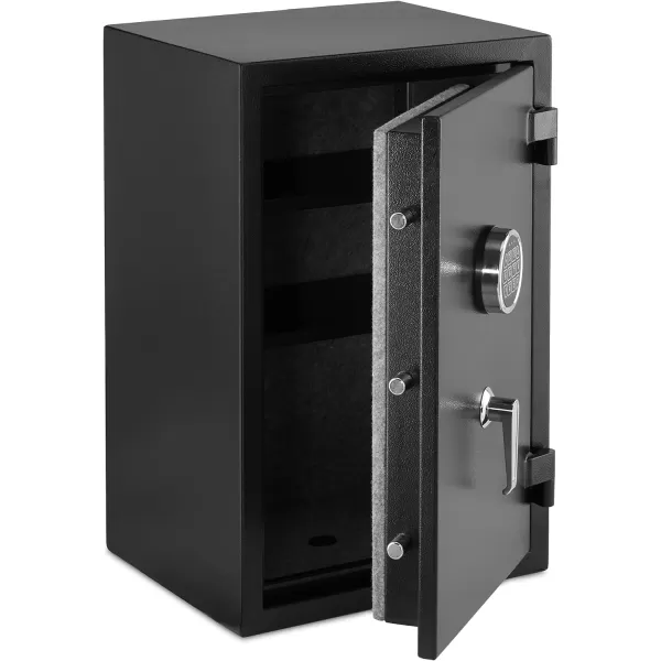 Amazon Basics Fire Resistant Security Safe with Programmable Electronic Keypad 21 Cubic Feet Black 1693W x 1378 Dx 2598H21 Cubic Feet