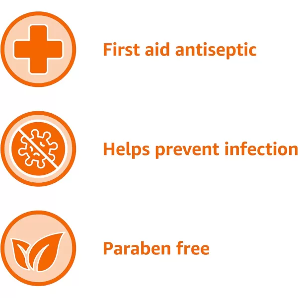Amazon Basics First Aid Antiseptic 10 Povidone Iodine Solution 8 Fl Oz Pack of 48 Fl Oz Pack of 4
