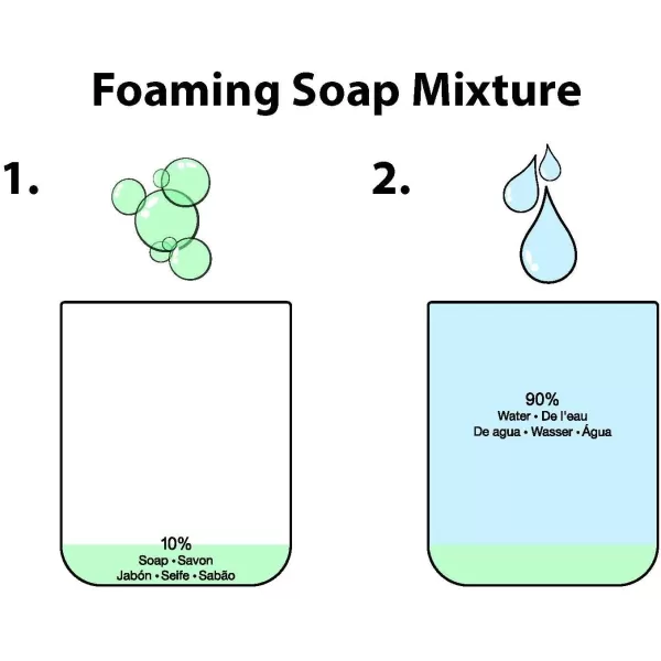 Amazon Basics Foaming Soap Pump Dispenser  NickelWhite Foaming
