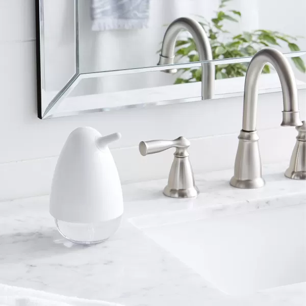 Amazon Basics Foaming Soap Pump Dispenser  NickelWhite Foaming