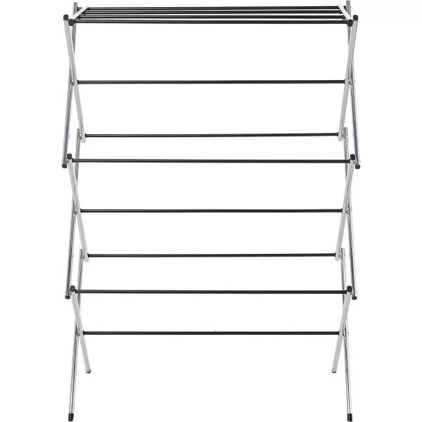 Amazon Basics Foldable Laundry Rack for Air Drying Clothing  418 x 295 x 145 WhiteChrome