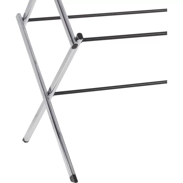 Amazon Basics Foldable Laundry Rack for Air Drying Clothing  418 x 295 x 145 WhiteChrome