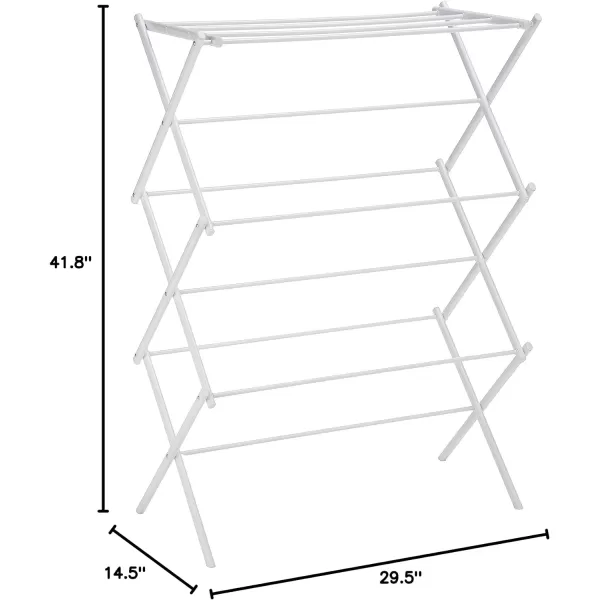 Amazon Basics Foldable Laundry Rack for Air Drying Clothing  418 x 295 x 145 WhiteWhite