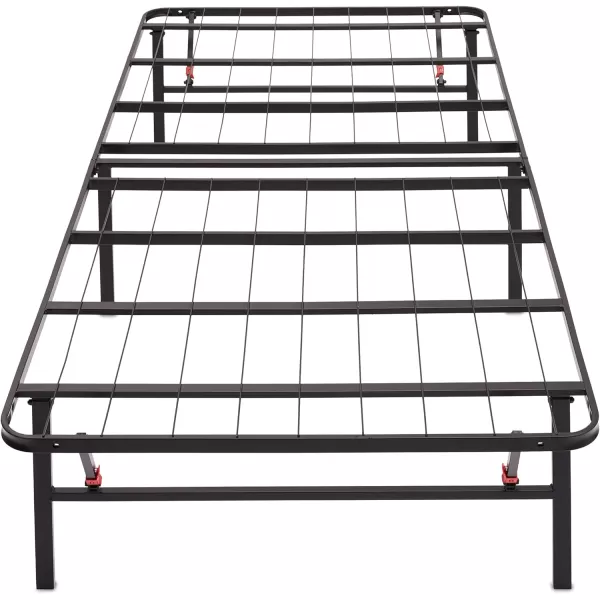 Amazon Basics Foldable Metal Platform Bed Frame with Tool Free Setup 14 Inches High Sturdy Steel Frame No Box Spring Needed Twin XL BlackTwin XL 14Inch