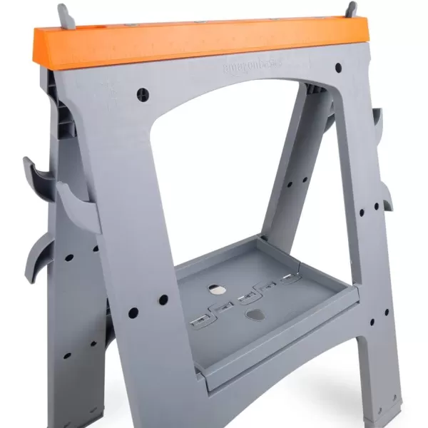 Amazon Basics Folding Sawhorse  Set of 2 900 Pound CapacityAmazon Basics Folding Sawhorse  Set of 2 900 Pound Capacity