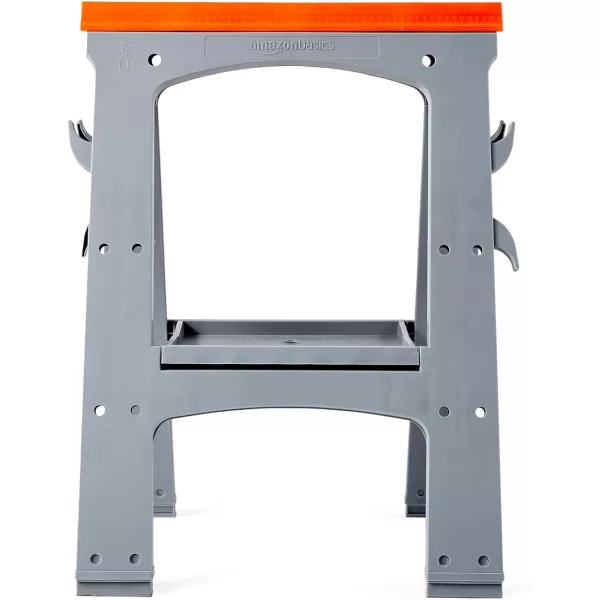 Amazon Basics Folding Sawhorse  Set of 2 900 Pound CapacityAmazon Basics Folding Sawhorse  Set of 2 900 Pound Capacity