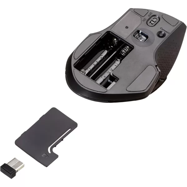Amazon Basics Full Size Ergonomic Wireless PC Mouse with Fast Scrolling BlackAmazon Basics Full Size Ergonomic Wireless PC Mouse with Fast Scrolling Black