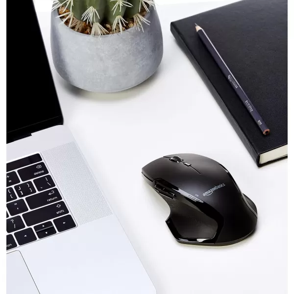 Amazon Basics Full Size Ergonomic Wireless PC Mouse with Fast Scrolling BlackAmazon Basics Full Size Ergonomic Wireless PC Mouse with Fast Scrolling Black