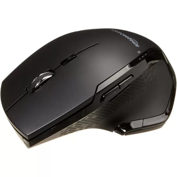 Amazon Basics Full Size Ergonomic Wireless PC Mouse with Fast Scrolling BlackAmazon Basics Full Size Ergonomic Wireless PC Mouse with Fast Scrolling Black