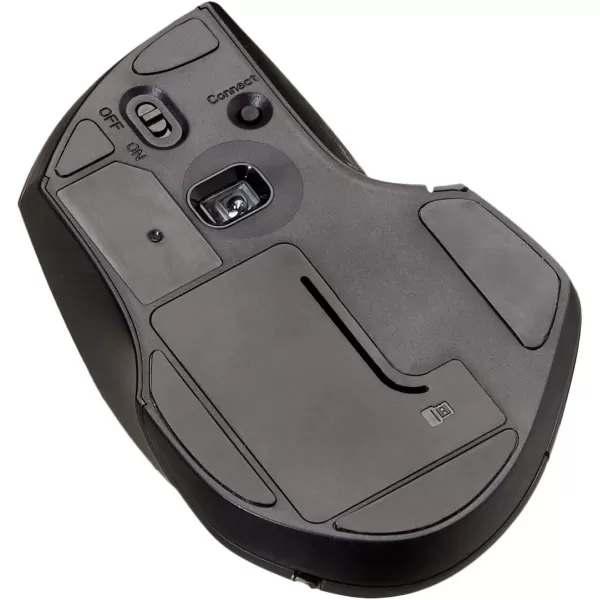 Amazon Basics Full Size Ergonomic Wireless PC Mouse with Fast Scrolling BlackAmazon Basics Full Size Ergonomic Wireless PC Mouse with Fast Scrolling Black
