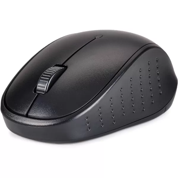 Amazon Basics FullSized Wireless Keyboard amp Mouse Combo 24 GHz USB Receiver QWERTY Layout BlackQWERTY Layout