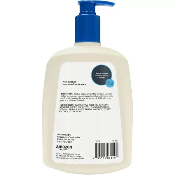 Amazon Basics Gentle Skin Cleanser Unscented 16 Fl Oz Pack of 1Amazon Basics Gentle Skin Cleanser Unscented 16 Fl Oz Pack of 1