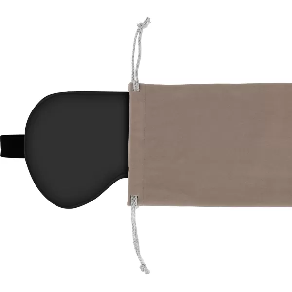 Amazon Basics Genuine Natural Mulberry Silk Curved Sleep Eye Mask with Adjustable Strap One Size PinkBlack