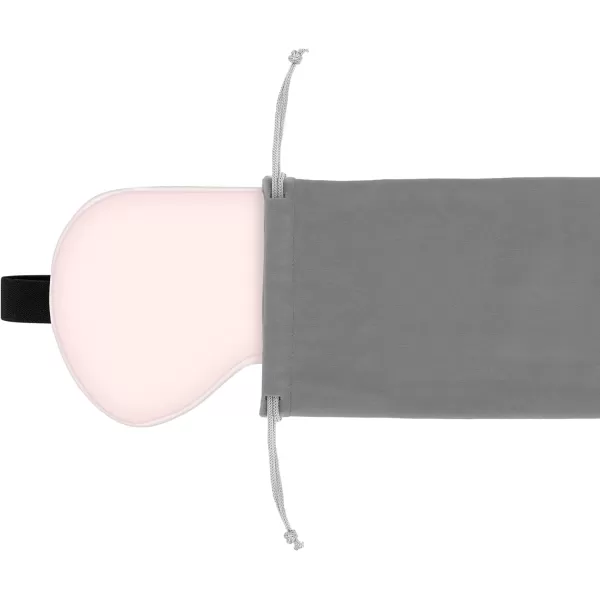 Amazon Basics Genuine Natural Mulberry Silk Curved Sleep Eye Mask with Adjustable Strap One Size PinkPink
