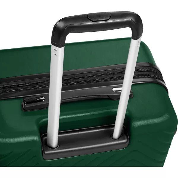 Amazon Basics Geometric Travel Luggage Expandable Suitcase Spinner with Wheels and BuiltIn TSA Lock 217Inch  Pink272Inch Green