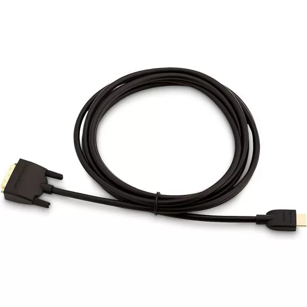 Amazon Basics HDMI A to DVI Adapter Cable BiDirectional 1080p Gold Plated Black 3 Feet 1Pack10 ft 1Pack